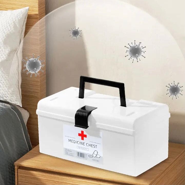Medicine Cabinet Organizer, Household Large Capacity Medic Box, Portable First Aid Kit Emergency Box, Family Nursing Medicine Box, Dormitory Baby Medicine Storage Box Medicine Cabinet Organizer, Household Large Capacity Medic Box, Portable First Aid Kit Emergency Box, Family Nursing Medicine Box, Dormitory Baby Medicine Storage Box